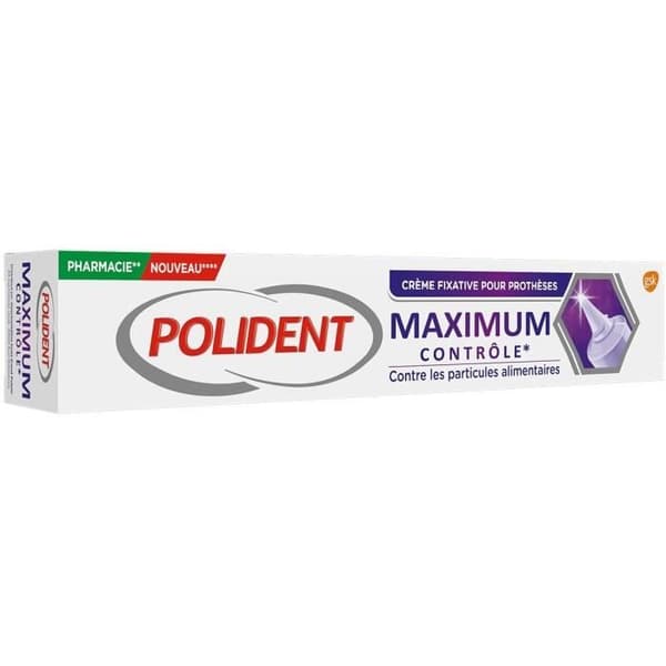 Polident Maximum Control Fixative Cream 70g