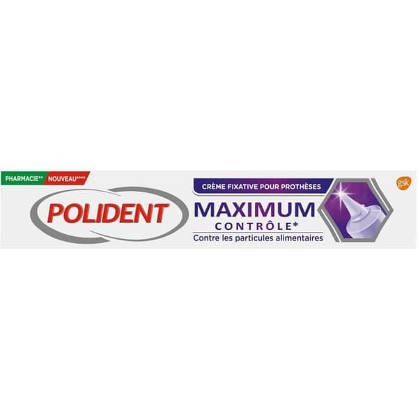 Polident Maximum Control Fixative Cream 70g