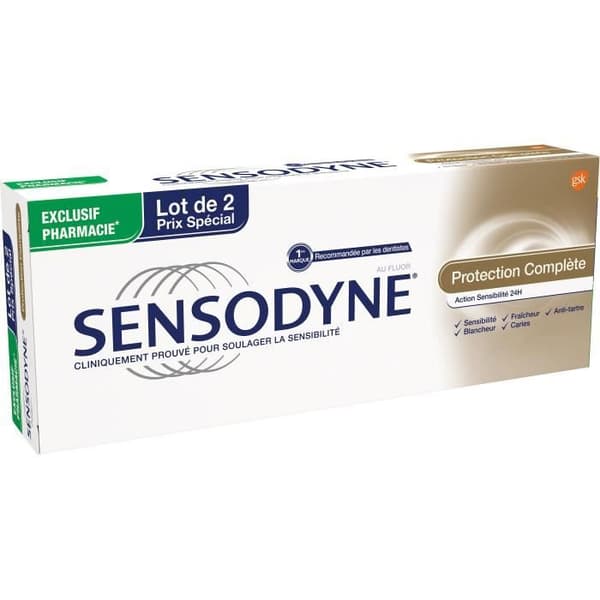 Sensodyne Complete Protection Tandkräm 2 x 75ml