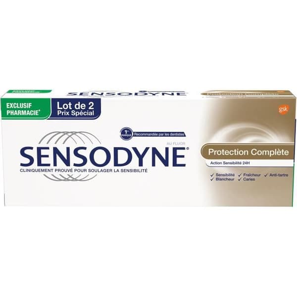 Sensodyne Complete Protection Tandkräm 2 x 75ml
