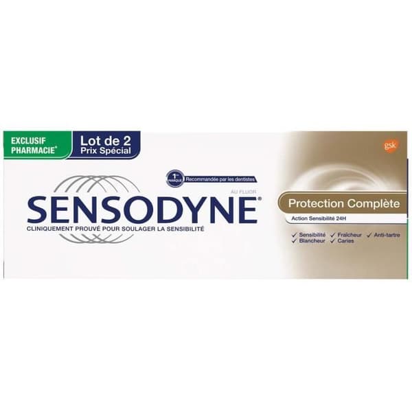 Sensodyne Complete Protection Tandkräm 2 x 75ml