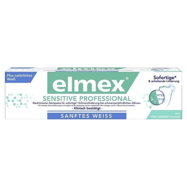 Min butik Elmex Sensitive Prof. Mjuk vit, 2-pack (2 x 75 ml) - 282547