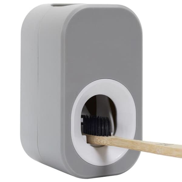 Väggmonterad tandkrämdispenser - Grå