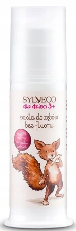 SYLVECO lasten hammastahna 3+ vuotiaille, fluoriton, hellävarainen puhdistus 75 ml