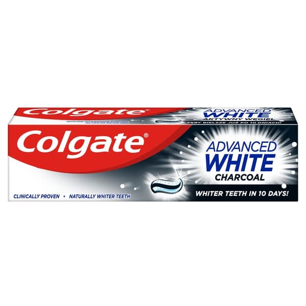 COLGATE ADVANCED WHITE Tandkräm med träkol 75 ml