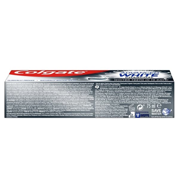 COLGATE ADVANCED WHITE Tandkräm med träkol 75 ml