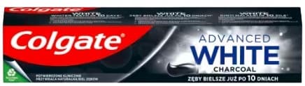 COLGATE ADVANCED WHITE Tandkräm med träkol 75 ml