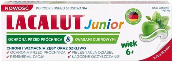 LACALUT JUNIOR Tandpasta til børn fra 6 år 55 ml