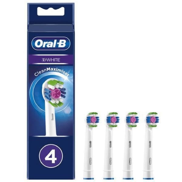 Børstehoved 3D Hvid 4stk
