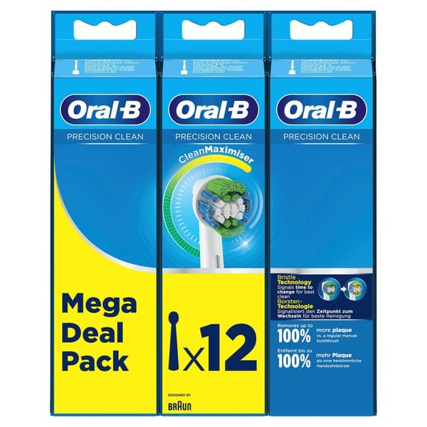 Oral-B Precision Clean 80339532 tandborsthuvuden 12 styck Vit