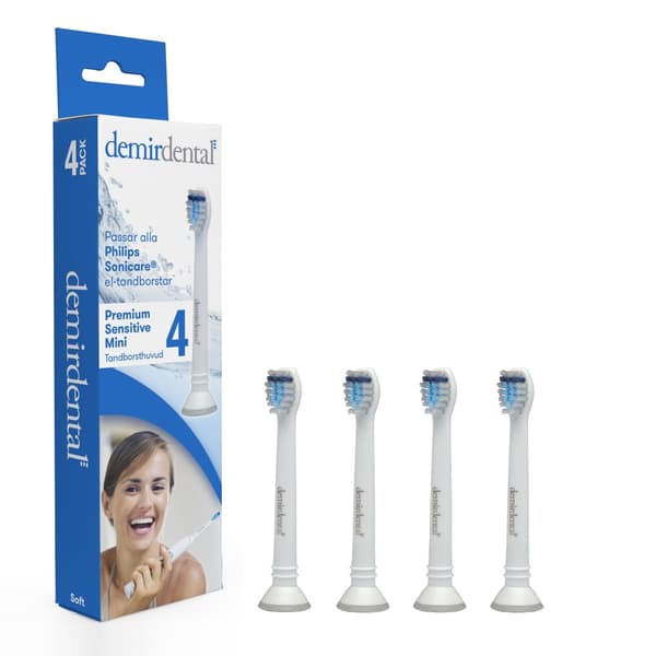 Demirdental Premium Sensitive Mini Tandborsthuvud 4-pack