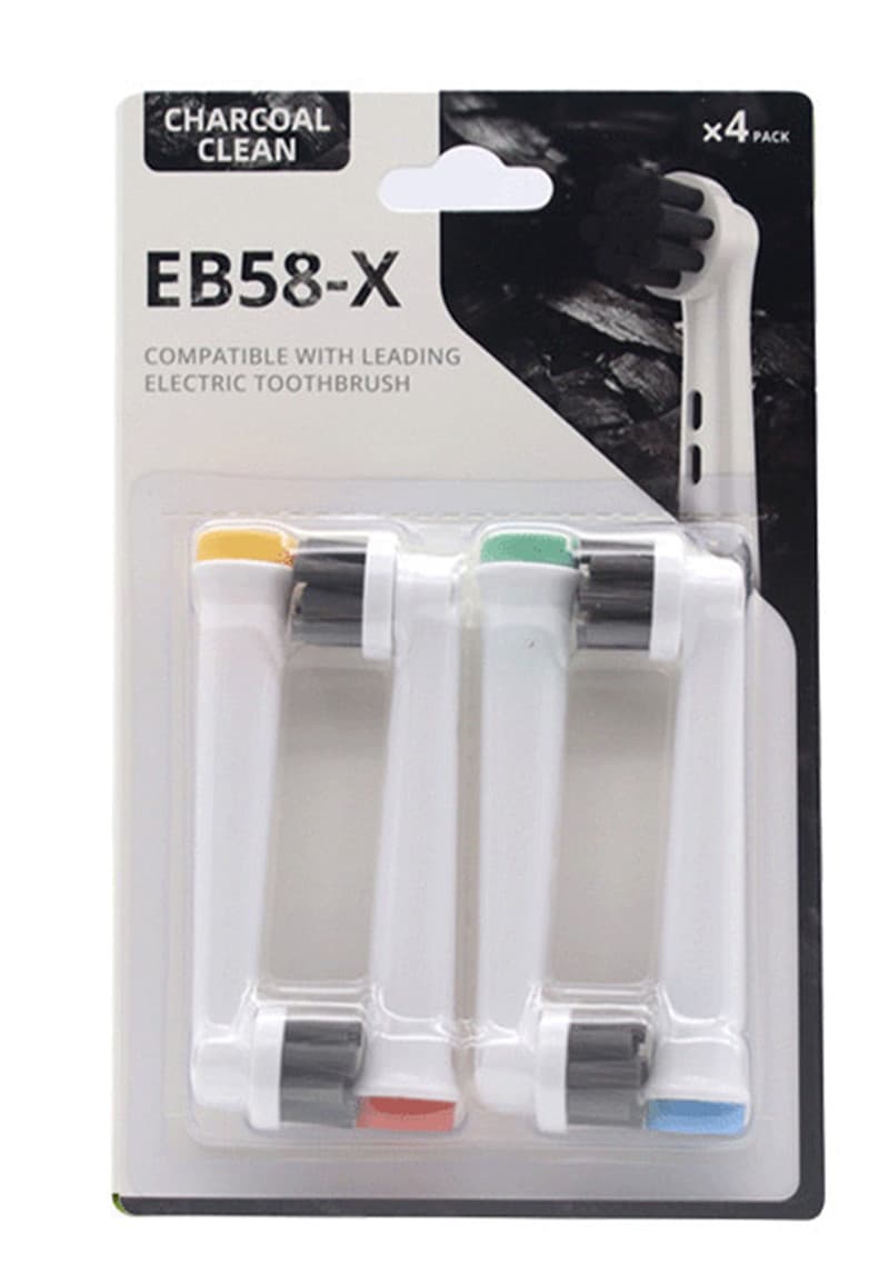Erstatningstannbørstehoder Charcoal Cleaning 4-Pack Flerfarget Braun Oral-B D4510