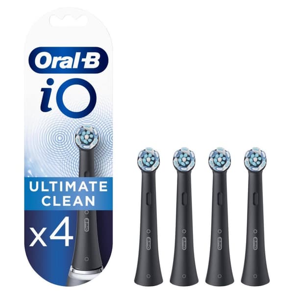 Oral-B iO Ultimate Clean børstehoveder 4 stykker sort