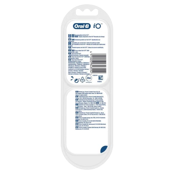 Oral-B IO Gentl-e Tube Care -harjaspäät, valkoiset 4 kpl