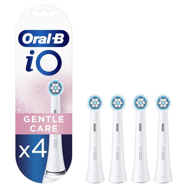 Oral-B IO Gentl-e Tube Care -harjaspäät, valkoiset 4 kpl