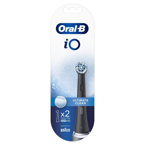 Oral-B iO Ulimate Clean børstehoveder 2 stk. Sort
