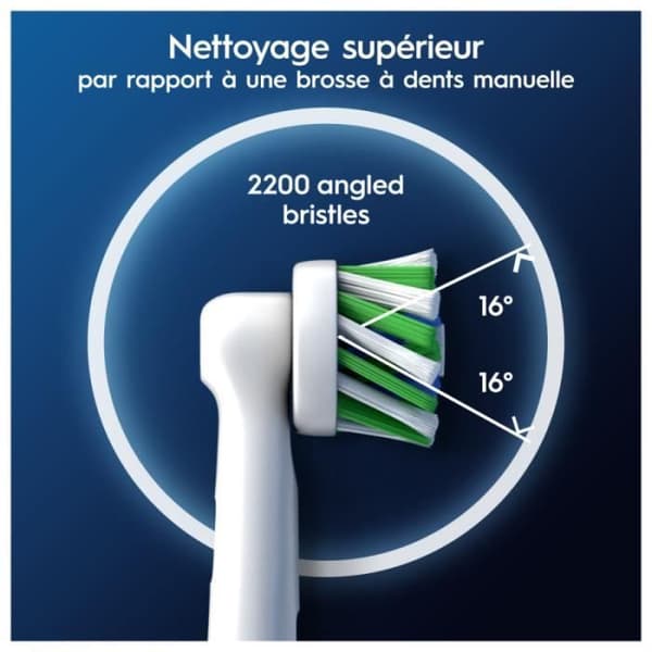 Oral-B Pro Cross Action tandborsthuvuden, paket med 3 enheter