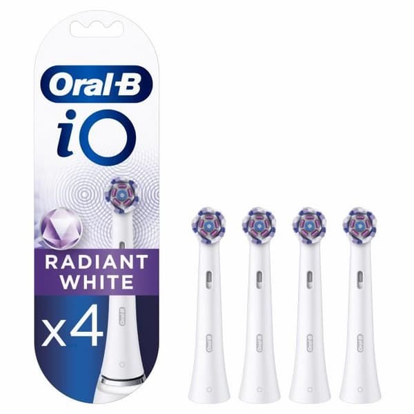 Oral-B iO strålande vita borsthuvuden, 4-pack