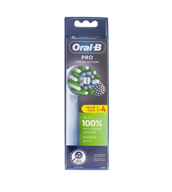 Oral-B Pro Cross Action ersättningsborsthuvuden 4st