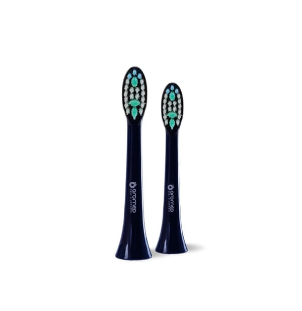Oromed ORO-BRUSH mustat sonic-hammasharjan päät, 2 kpl