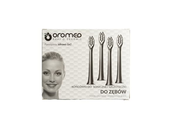 Oromed ORO-SONIC PROFESSIONAL sorte soniske tandbørstehoveder, 4 stk.