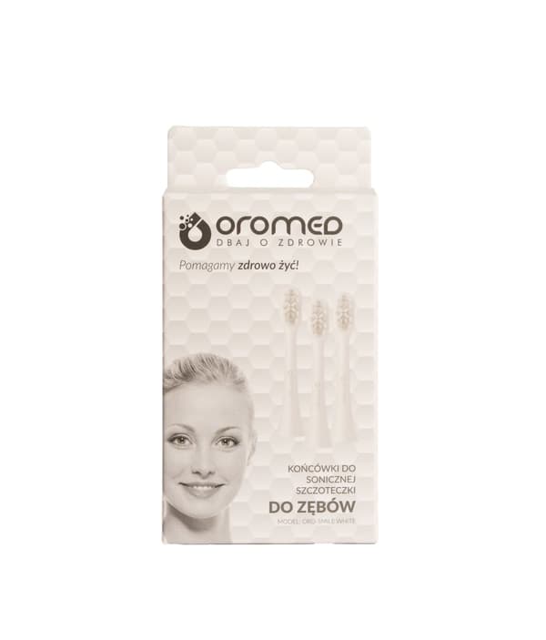 Oromed ORO-SMILE valkoiset sonic-hammasharjan päät, 3 kpl