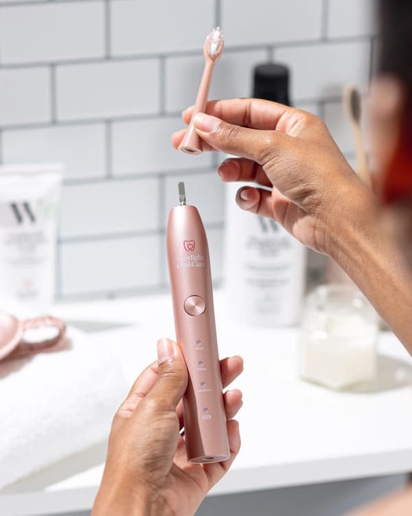 Spotlight Oral Care Rose Gold Replacement Sonic Heads