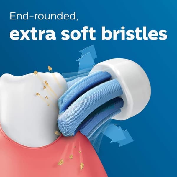 Philips Sonicare G2 Optimal Gum Care -harjaspäät, alkuperäiset vaihtoharjaspäät, valkoinen, 3 kpl, HX9033