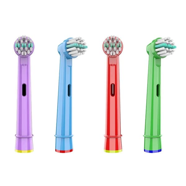 Lasten vaihtopäät, jotka yhteensopivat Braun Oral B Kids sähköhammasharjan kanssa, erittäin pehmeät harjakset vaihtohammasharjan päät 4 kpl