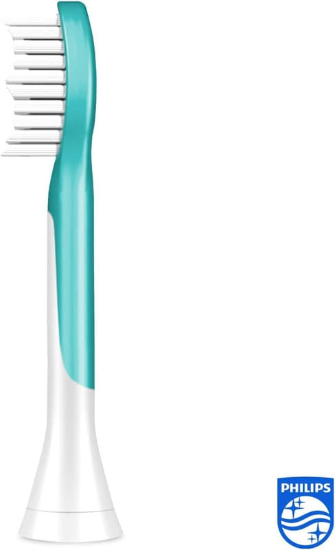 Philips Sonicare for Kids alkuperäiset kompaktit Sonic-hammasharjaspäät - 4 kpl pakkaus sinisenä (malli HX6044/33)