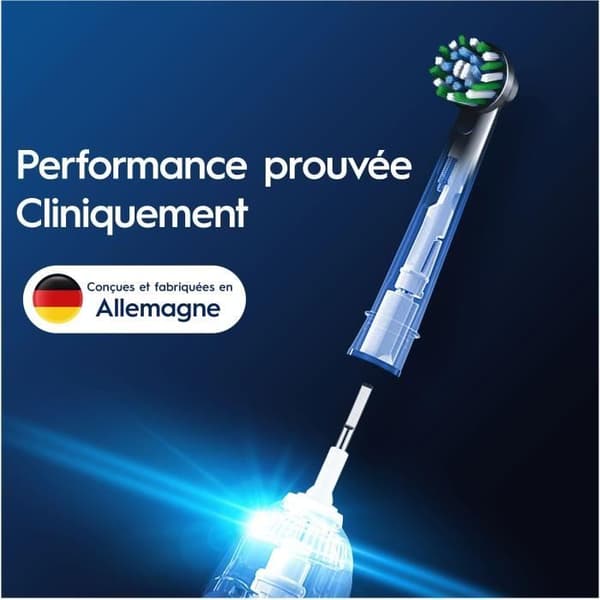 ORAL-B Cross Action sähköhammasharjan päät - 4 kpl pakkaus