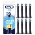 Miniatyrbild 1 av 6: ORAL-B iO Refills Ultimate Clean Tandborstehuvuden - 8-pack - Svart