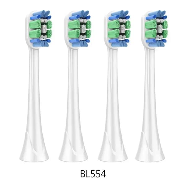 Ersättningshuvuden till elektriska tandborstar, mjuka Dupont-borstar, kompatibla med HX3/6/9-serien, paket om 4,BL554