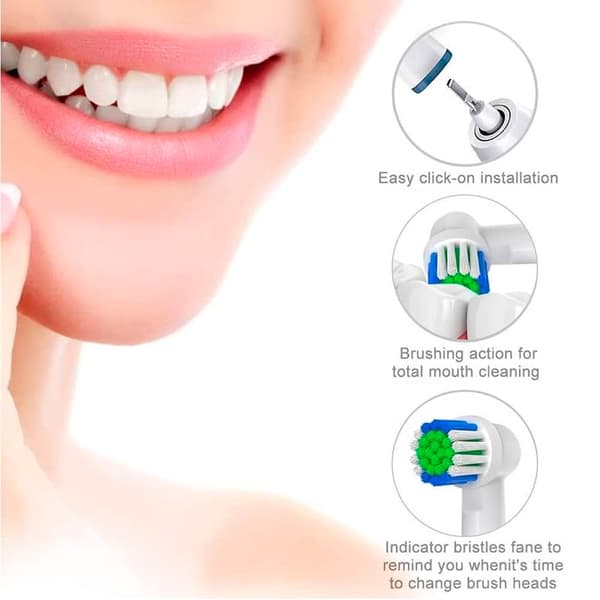 4 stycken. tandborsthuvuden för Oral-B