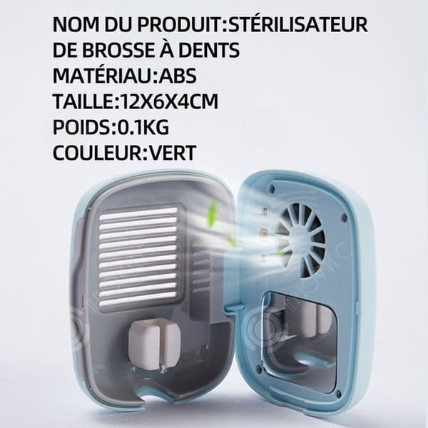 INN UV-tandborstesterilisator USB-laddare Idealisk för resor hem familjebruk Saneringstandborste