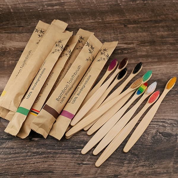 5 st Miljövänliga  Bambu tandborste