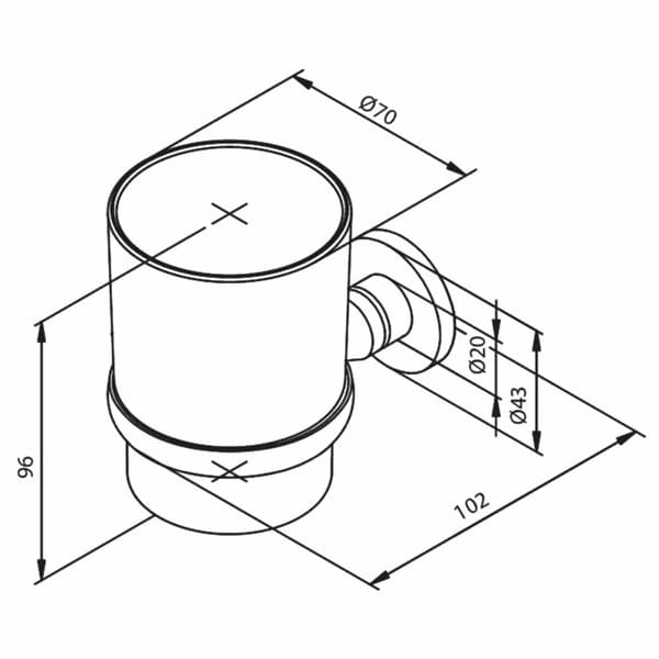 Damixa Tannglass med holder