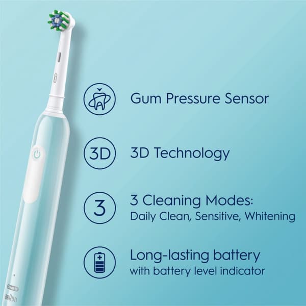 Oral-B | Electric Toothbrush | Pro Series 1 Duo | Rechargeable | For adults | Number of brush heads included 2 | Number of teeth brushing modes 3 | Bl