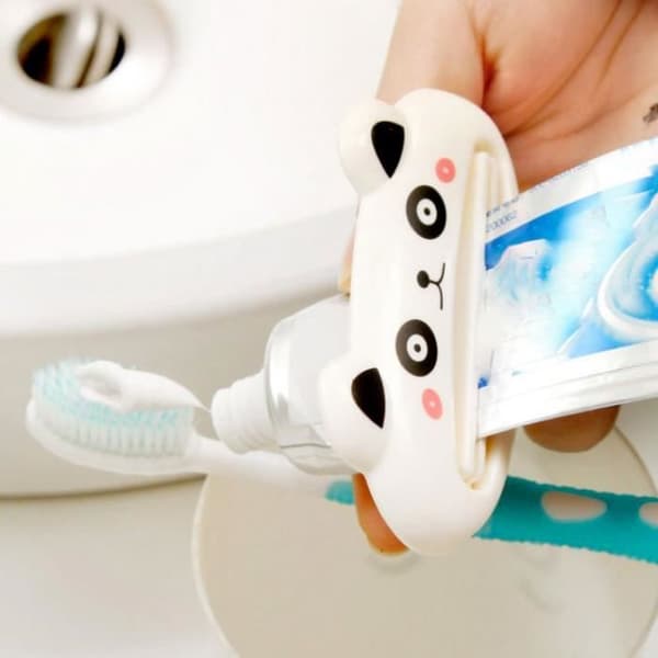SHOP-STORY - Vitgrön pandaformad tandkrämsdispenser Tube Squeezer