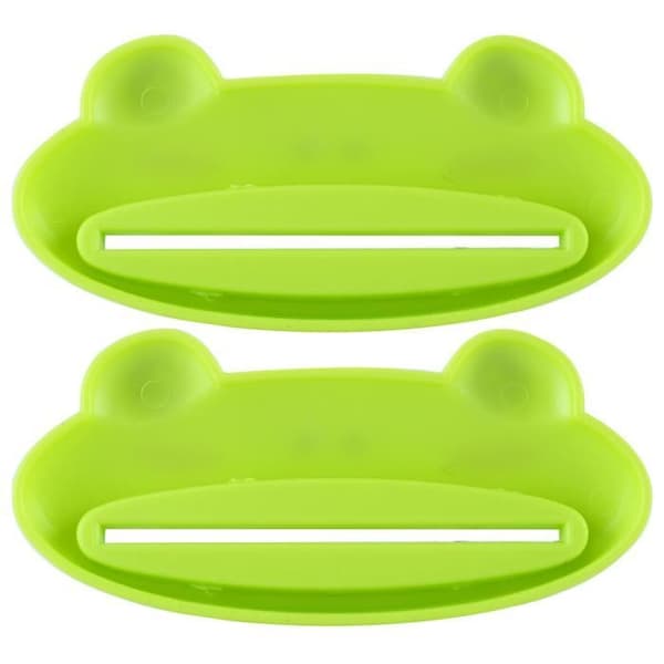 Set med 2 Frog Shape Tandkräm Dispenser Tube Squeezers