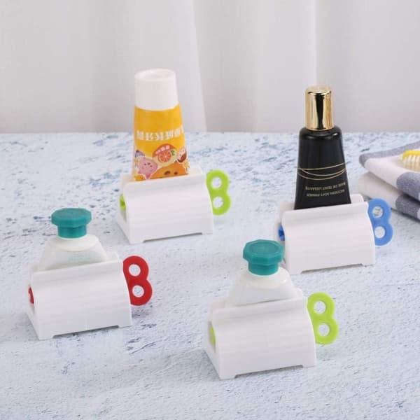 2x Rød tandpasta clip Tube press Tube holder