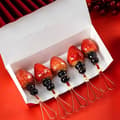 Miniatyrbild 4 av 6: Bambustickor för cocktail 9 cm – Hjärta, engångs för aptitretare, 50-pack