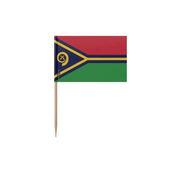 Tandpetare - Vanuatu - 8 cm - 100 stycken - Plastisk klister - Bambusticka
