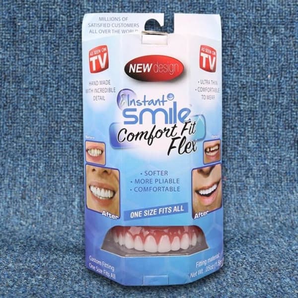 Kosmetiska tänder - Perfect Smile - Flexibel passform - Blank - Vit - Omedelbar komfort