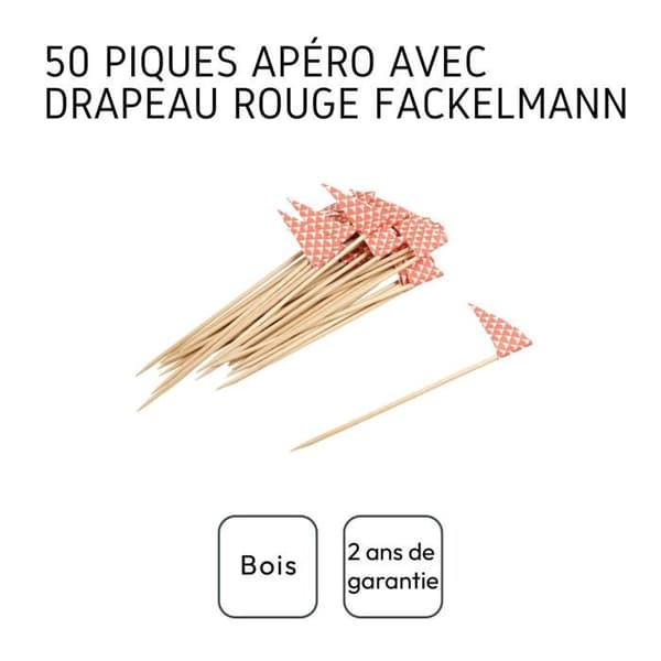 Cocktailpinnar i trä 50 st Fackelmann Nature