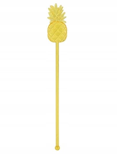 Set med 12 färgglada cocktaildekorationer 24 cm Plast