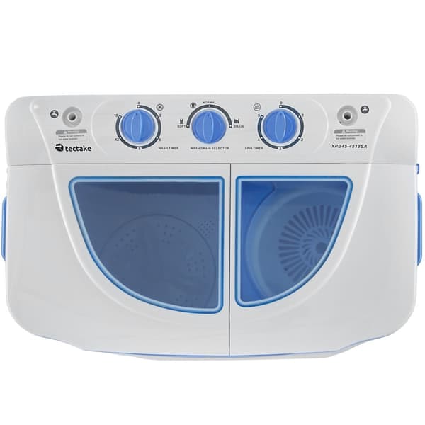 Mini vaskemaskine med 4,5 kg. vask og 3,5 kg. centrifugering - hvid