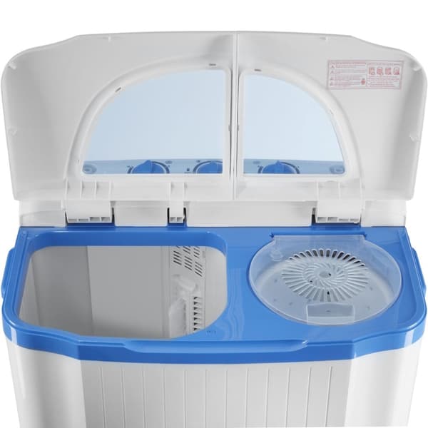Mini vaskemaskine med 4,5 kg. vask og 3,5 kg. centrifugering - hvid