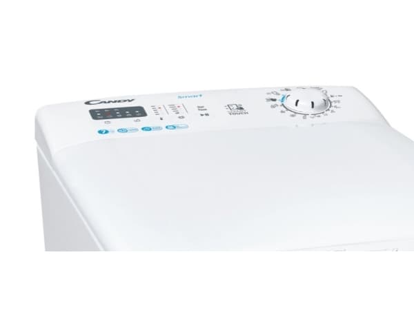 Candy Smart CST 27LET/1-S, Päältätäytettävä, 7 kg, B, 79 dB, 1200 RPM, E Valkoinen