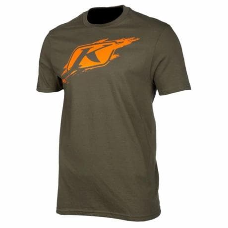 T-Shirt Klim Scuffed SS, Olive Strike Orange